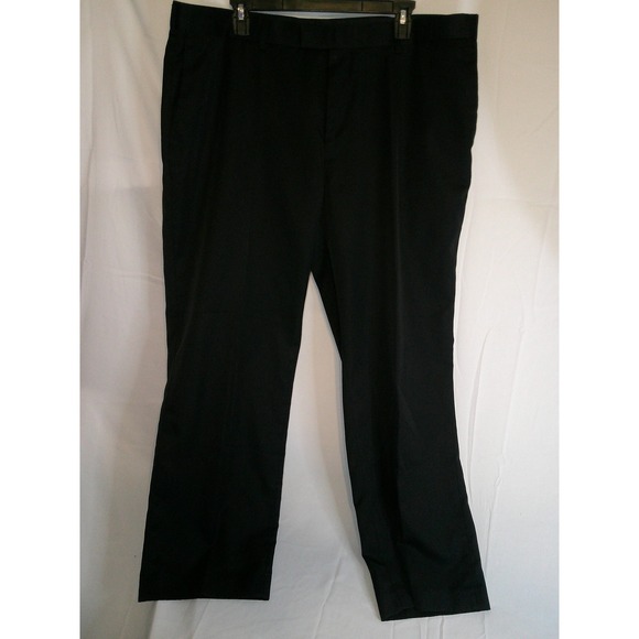 Perry Ellis Portfolio Mens Black Dress Pants 40x30 Career Work - Picture 1 of 3